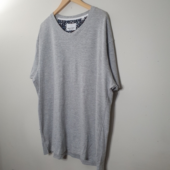 Paper Denim & Cloth Grey V Neck Tee Size 2X - Picture 3 of 6